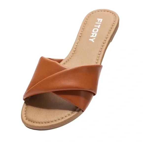 Cognac Leather Sandals - Picture 5 of 14
